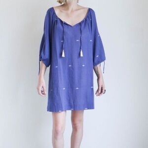Mirth Caftans Goa dress in royal blue